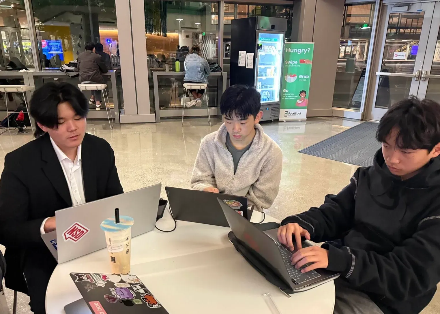 CME students preparing at a tournament