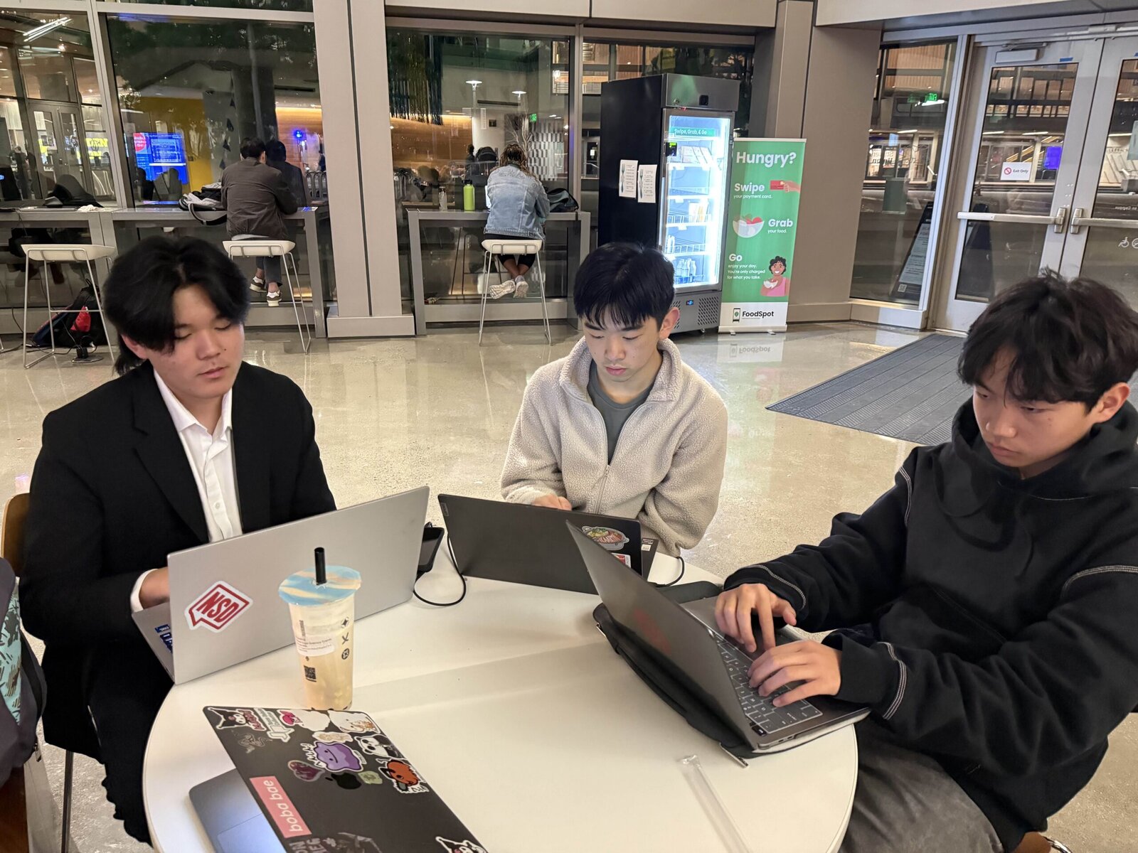 CME students preparing at a tournament