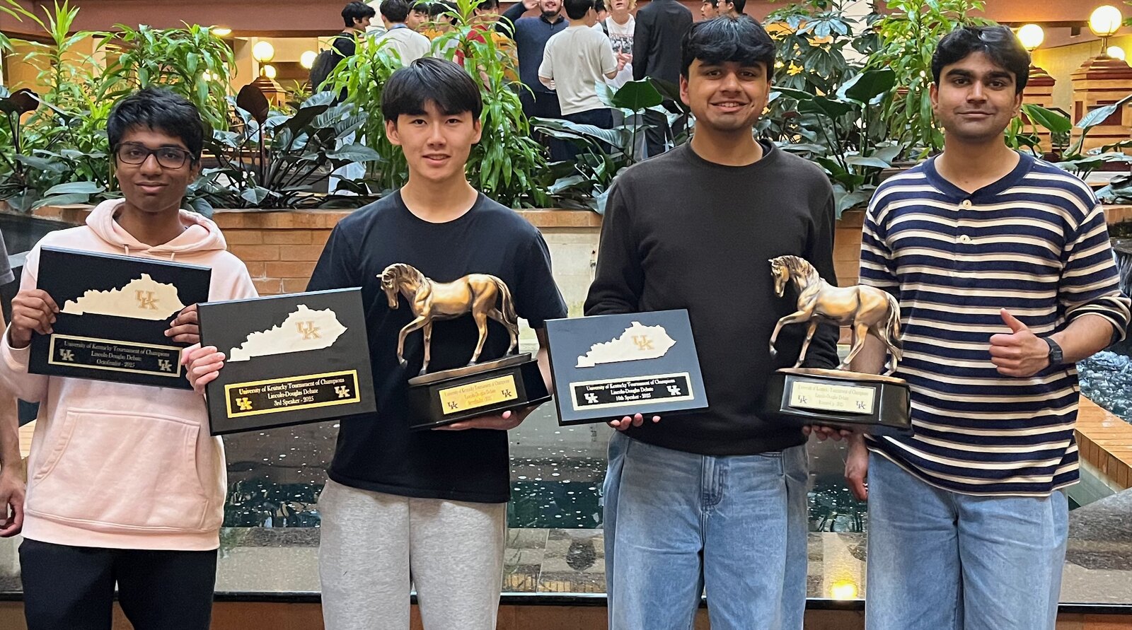 CME students holding trophies at the 2025 TOC